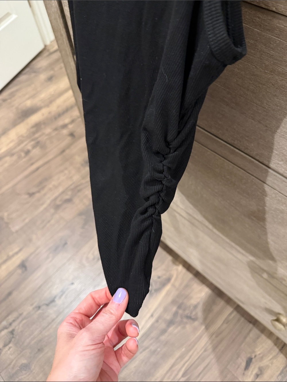 Amazon Black Ribbed Tank Top - Picture 2 of 3